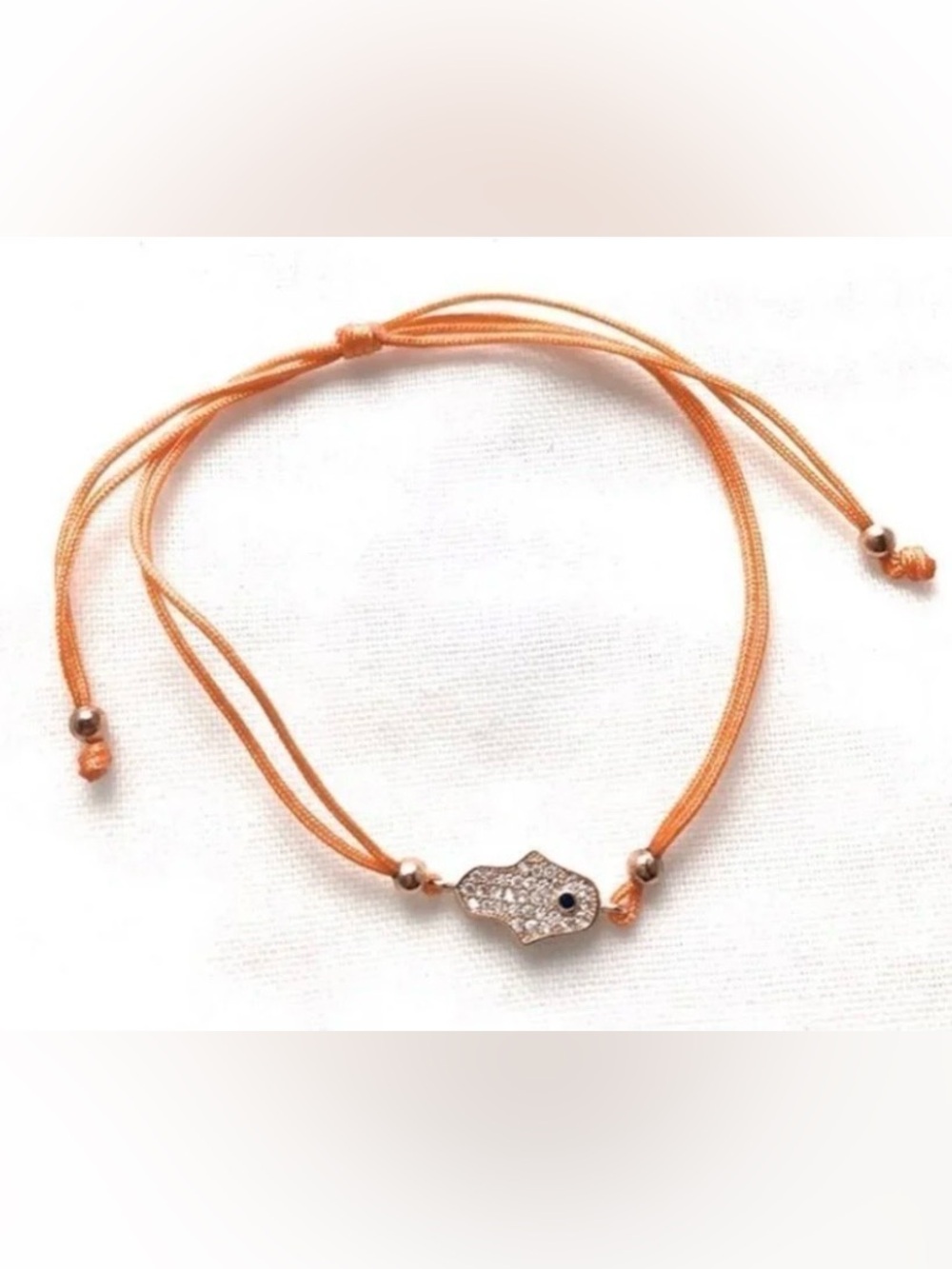 Hamsa Hand of God Good Luck Bracelet | Stainless Steel Crystals | Adjustable